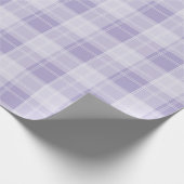 Lichtpaarse ruitpatroon cadeaupapier (Hoek)