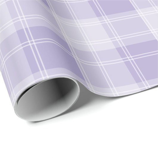 Lichtpaarse ruitpatroon cadeaupapier (Rol Hoek)