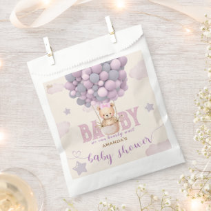 Lichtpaarse Violet Baby Meisje Shower Bedankzakje