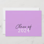 Lichtpaarse & Witte Filmstrook 6 Foto Afstudeercer Kaart (Achterkant)