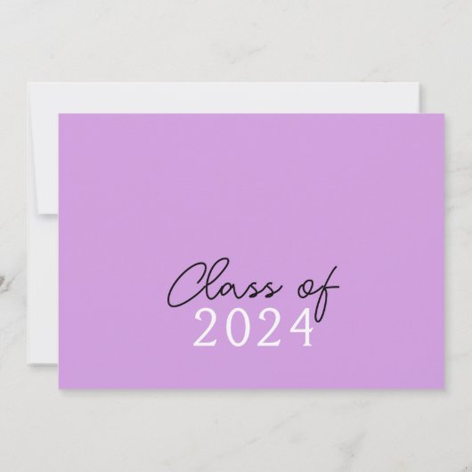 Lichtpaarse & Witte Filmstrook 6 Foto Afstudeercer Kaart (Achterkant)