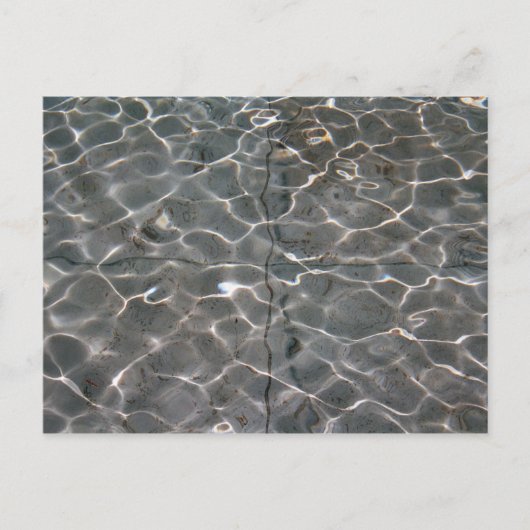 Lichtpatronen op water briefkaart (Voorkant)