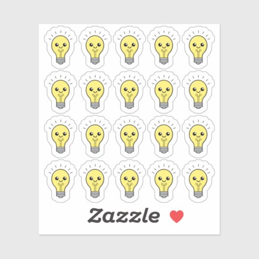 Lichtpeertje Bill Tracker Helder Denken Brainstorm Sticker (Vel)