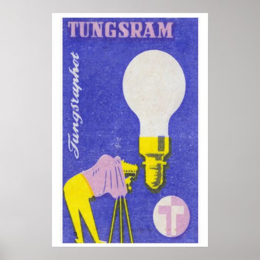 Lichtpeertje & Camera Luciferdoosje Kunstprint, Ho Poster (Voorkant)