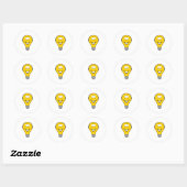 Lichtpeertje Ronde Sticker (Vel)