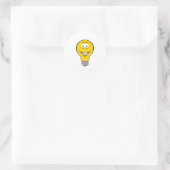 Lichtpeertje Ronde Sticker (Tas)