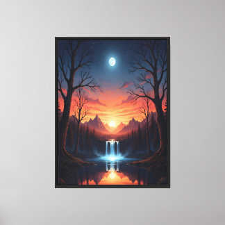 Lichtreflecties Canvas Afdruk