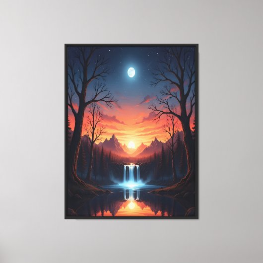 Lichtreflecties Canvas Afdruk (Voorkant)