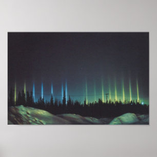 lichtreflecties in alaska poster