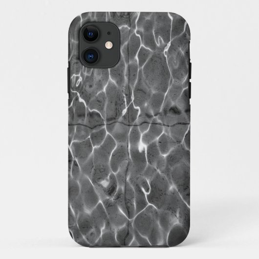 Lichtreflecties op water: Zwart en wit Case-Mate iPhone Case (Achterkant)