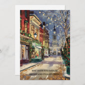 Lichtrijke Feestdagen - Kerstmis Feestdagenkaart (Voorkant / Achterkant)