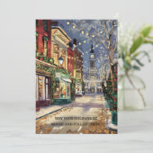 Lichtrijke Feestdagen - Kerstmis Feestdagenkaart (Staand voorkant)