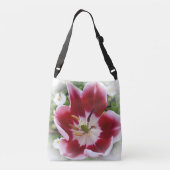 lichtrode tulp crossbody tas (Achterkant)