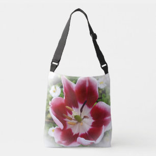 lichtrode tulp crossbody tas