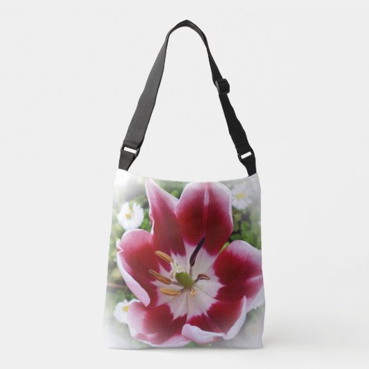 lichtrode tulp crossbody tas (Voorkant)