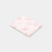 Lichtrood marmer Post-it notes (Schuin)
