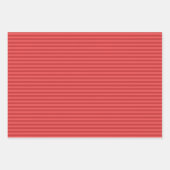 Lichtrood & Perzischrood Strepen Inpakpapier Vel (Voorkant)