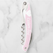 Lichtroze aangepaste schroefschroef voor hart kurkentrekker (Voorkant)