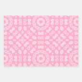 Lichtroze Abstract hartpatroon Inpakpapier Vel (Voorkant 3)