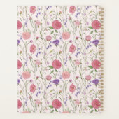 Lichtroze achtergrond, weide, bloementuin planner (Achterkant)