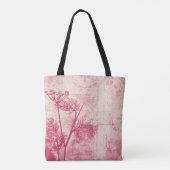  lichtroze andelion zaad Silhouette Tote Bag (Achterkant)