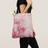  lichtroze andelion zaad Silhouette Tote Bag (Dichtbij)