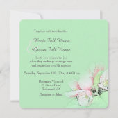  lichtroze appelbloem - bruiloft kaart (Voorkant)