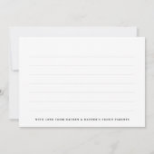 Lichtroze Baby fotocollage nieuwe baby dank u Aankondiging (Achterkant)