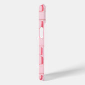 Lichtroze baksteen iPhone hoesje zachte chic stijl (Achterkant / Rechts)