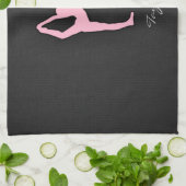 Lichtroze balletdanser theedoek (Gevouwen)