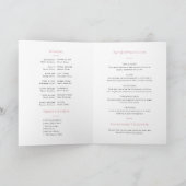 Lichtroze Bat Mitzvah Vouwprogramma Brochure Programma (Binnen)