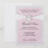 Lichtroze BBT Mitzvah-uitvindingen Kaart (Voorkant / Achterkant)