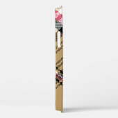 lichtroze beige vlegeltartan Case-Mate iPhone case (Achterkant / Rechts)