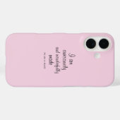 Lichtroze Bijbelvers Positieve Bevestiging Case-Mate iPhone Case (Achterkant (horizontaal))