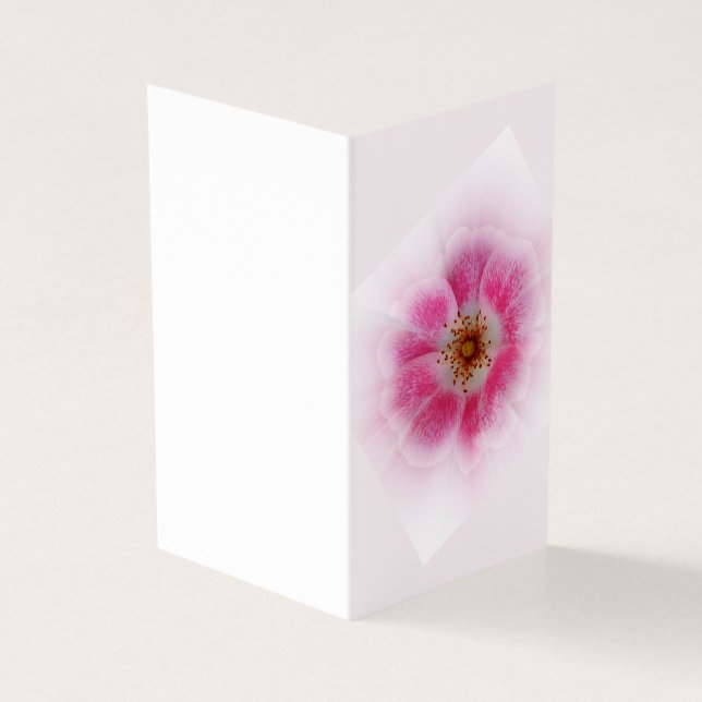 lichtroze bloem kaart (Buitenkant)