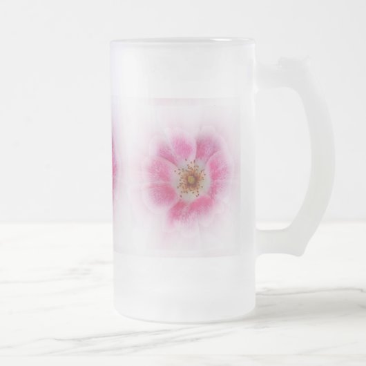 lichtroze bloem matglas bierpul (Rechts)