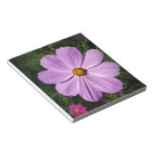 lichtroze bloemen notitieblok (Schuin)