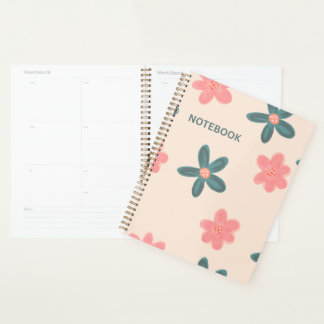 Lichtroze Bloemige Achtergrond | Elegante Zachte E Planner