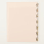 Lichtroze Bloemige Achtergrond | Elegante Zachte E Planner (Achterkant)