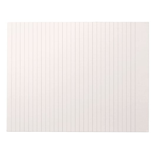 Lichtroze Blush Stationery Lined Notitieblok (Voorkant)