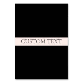 Lichtroze Blush Stripe & Elegante Bewerkbare Tekst Kaart