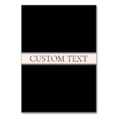 Lichtroze Blush Stripe & Elegante Bewerkbare Tekst Kaart (Voorkant)