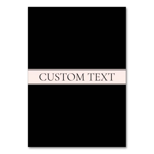 Lichtroze Blush Stripe & Elegante Bewerkbare Tekst Kaart (Voorkant)