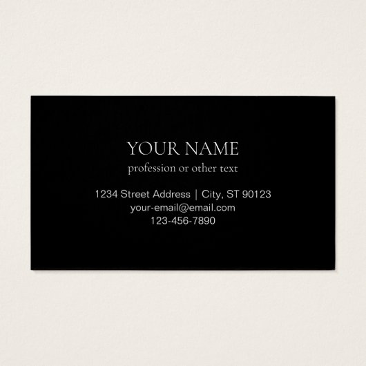 Lichtroze Blush Stripe & Elegante Bewerkbare Tekst Visitekaartje (Achterkant)