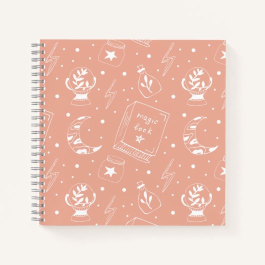 lichtroze boekomslag notitieboek (Voorkant)