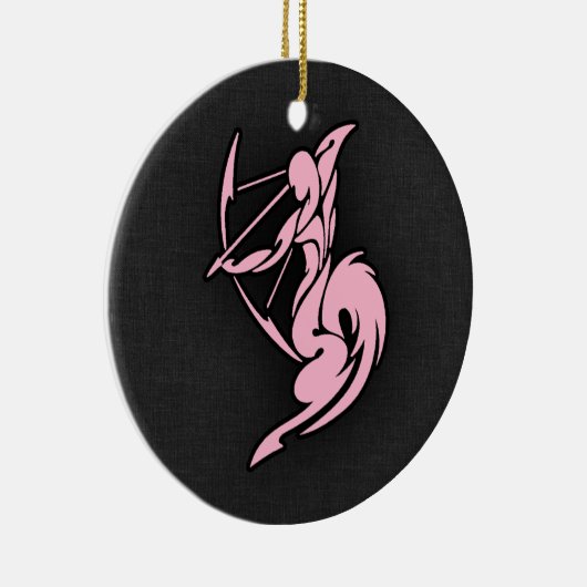 Lichtroze Boogschutter Keramisch Ornament (Rechts)