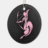 Lichtroze Boogschutter Keramisch Ornament (Links)