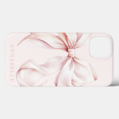 Lichtroze Bow iPhone / iPad hoesje (Achterkant (horizontaal))