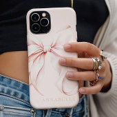 Lichtroze Bow iPhone / iPad hoesje