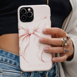 Lichtroze Bow iPhone / iPad hoesje